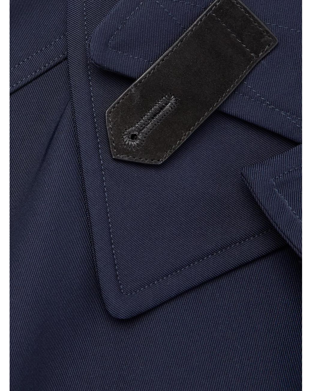 Dunhill Blue Twill Shirt Jacket for men