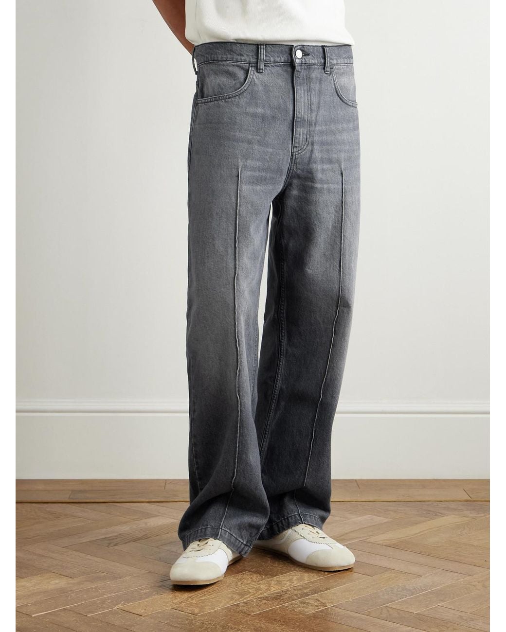 mfpen Gray Straight-Leg Organic Jeans for men