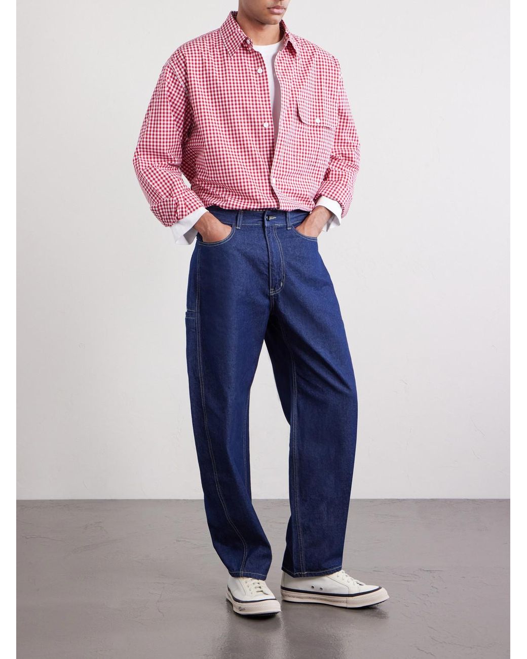 FRIZMWORKS Blue Wide-Leg Jeans for men