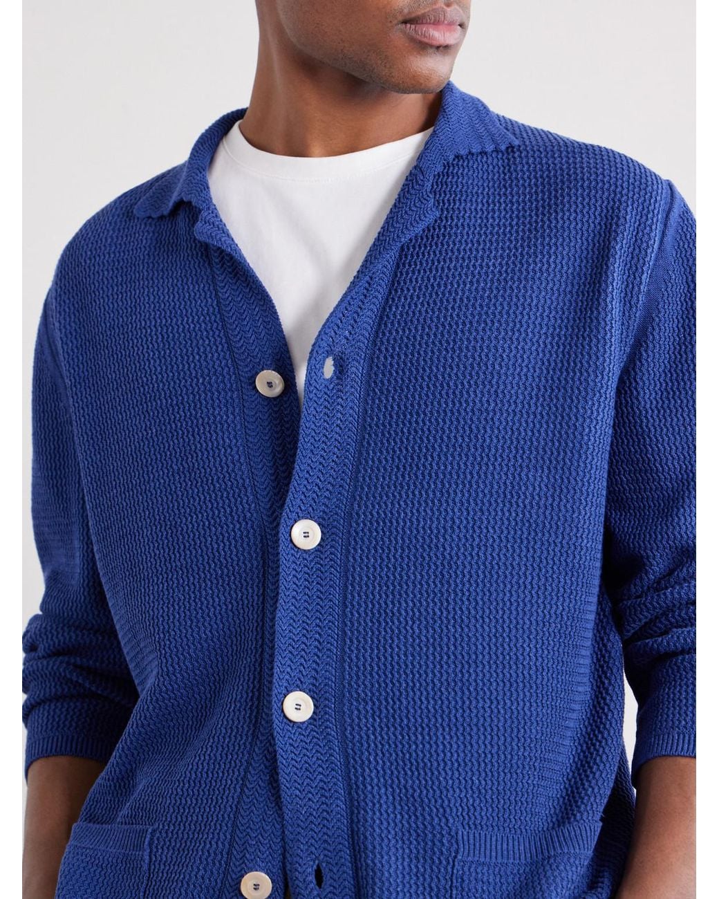 Piacenza 1733 Blue Silk And Linen-Blend Chore Jacket for men