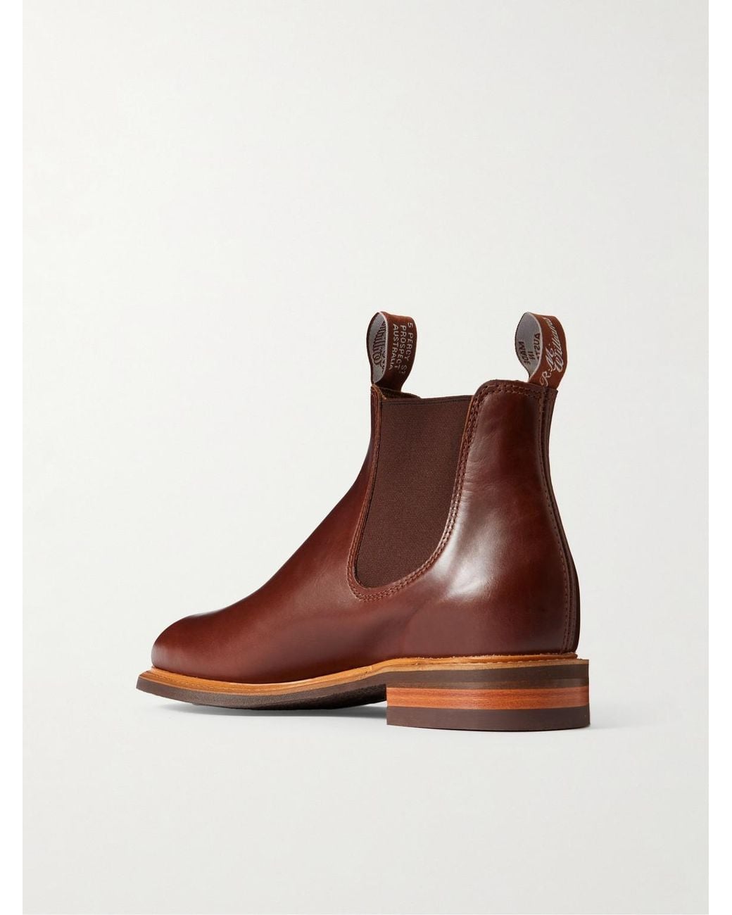 R.M.Williams Brown Urban Turnout Leather Chelsea Boots for men