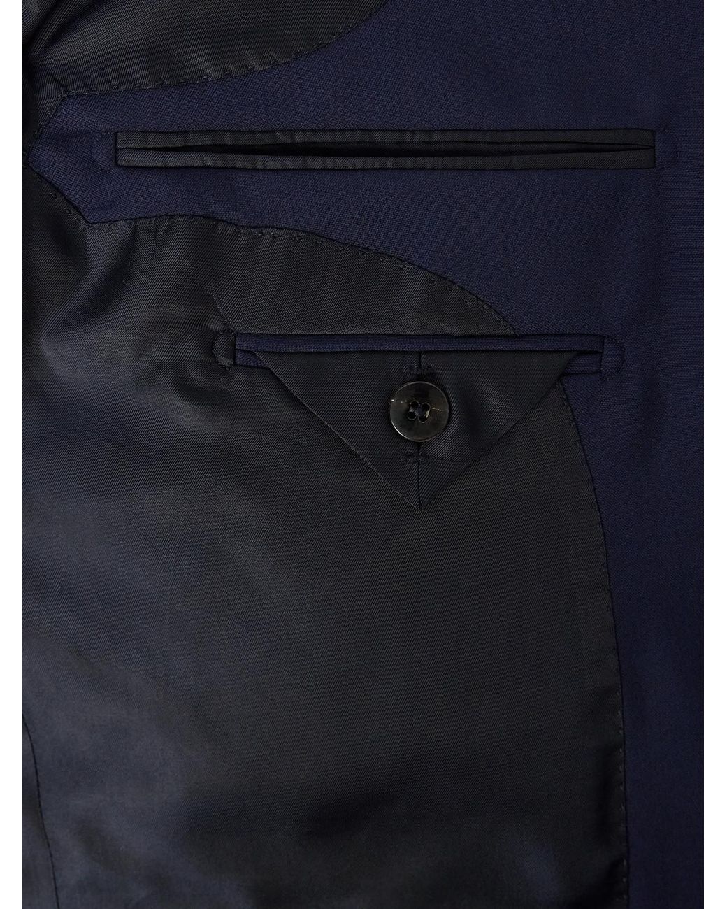 Tom Ford Blue Shelton Super 120S Wool Suit Jacket for men
