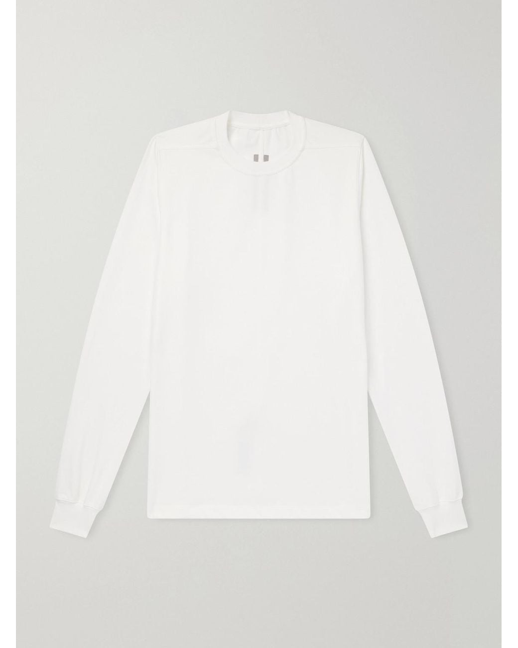 Rick Owens White Cotton-Jersey Shirt for men