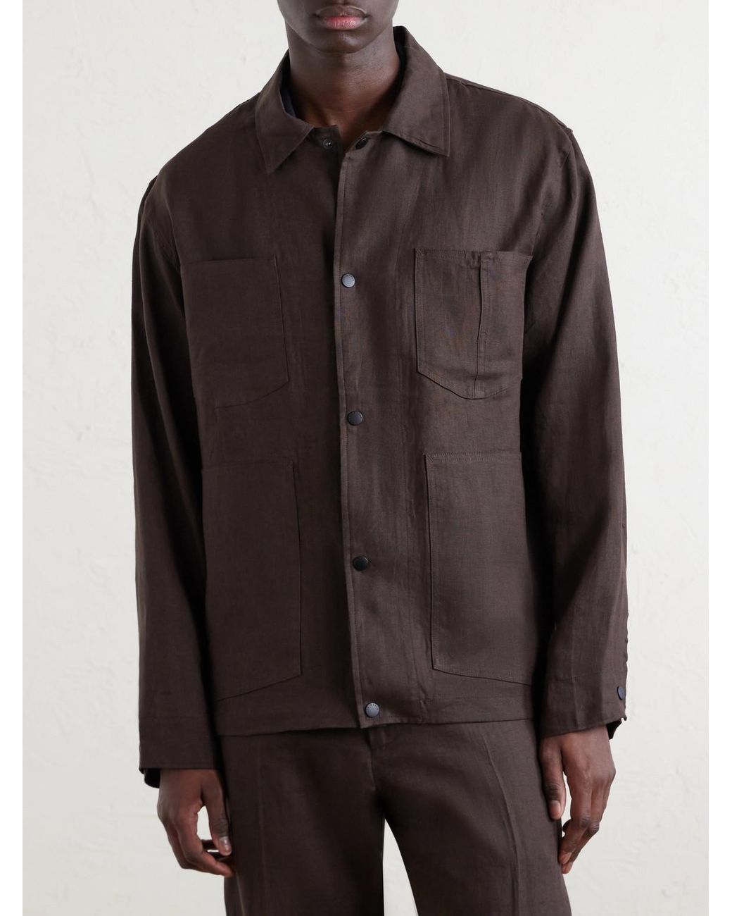 Rag & Bone Brown Calder Linen Jacket for men
