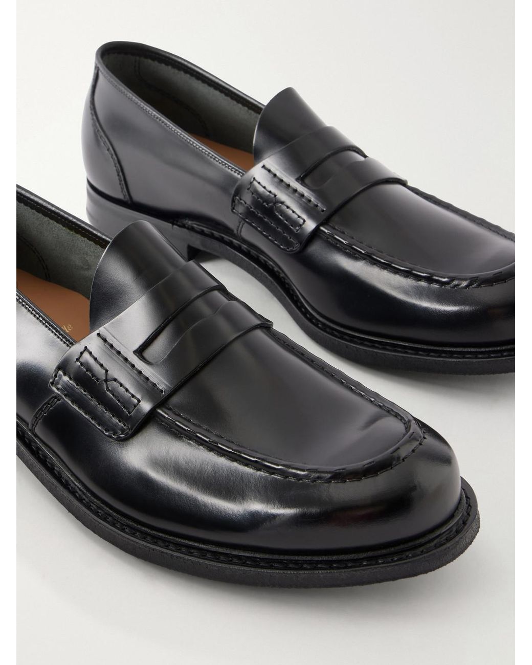 Church's Black Farsley Leather Penny Loafers for men