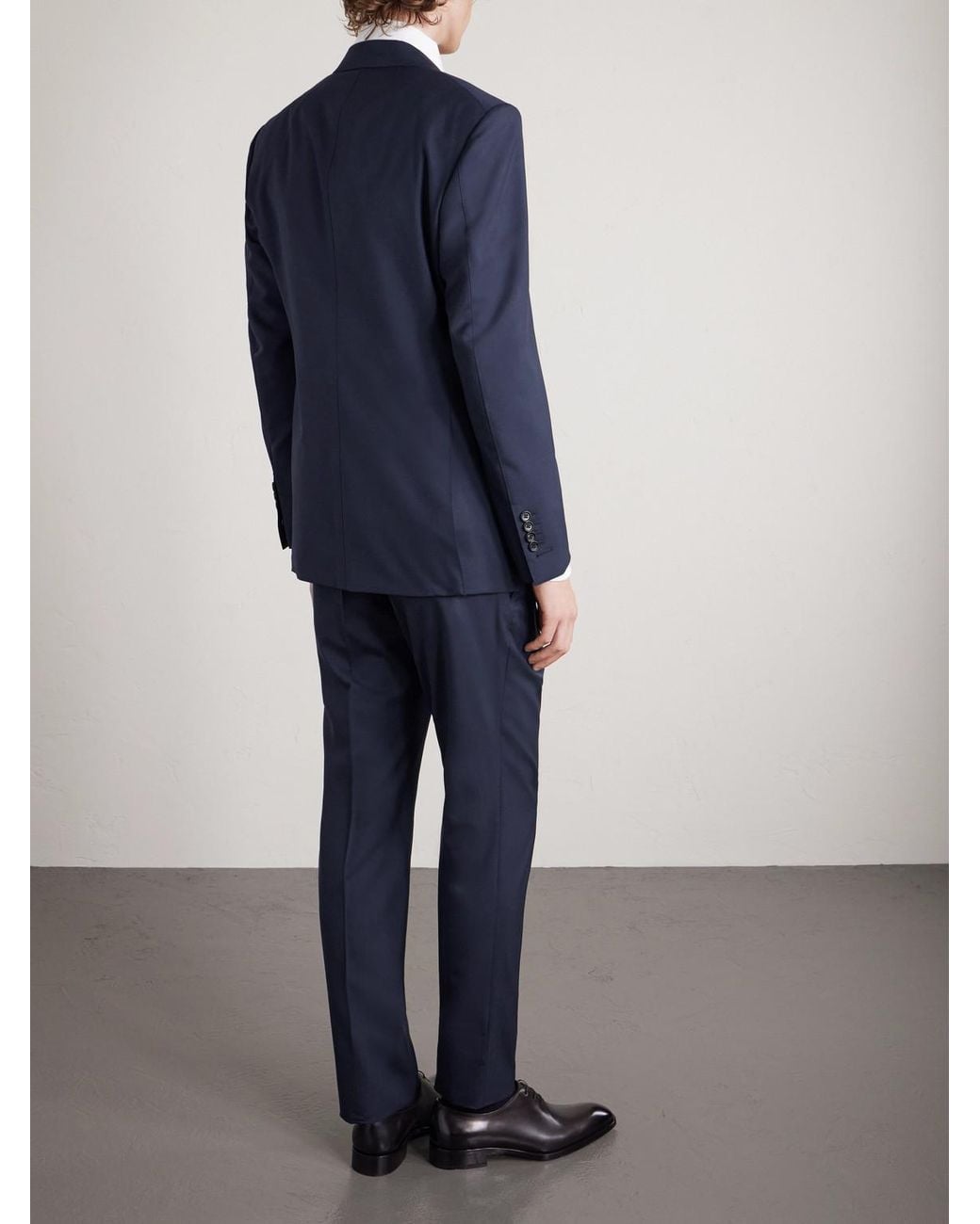 Tom Ford Blue Shelton Super 120S Wool Suit Jacket for men