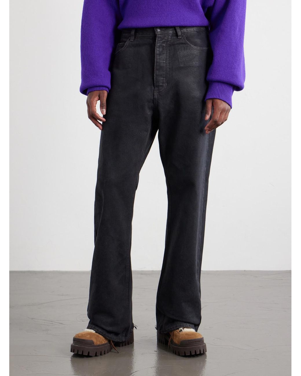 Balenciaga Blue Straight-Leg Jeans for men