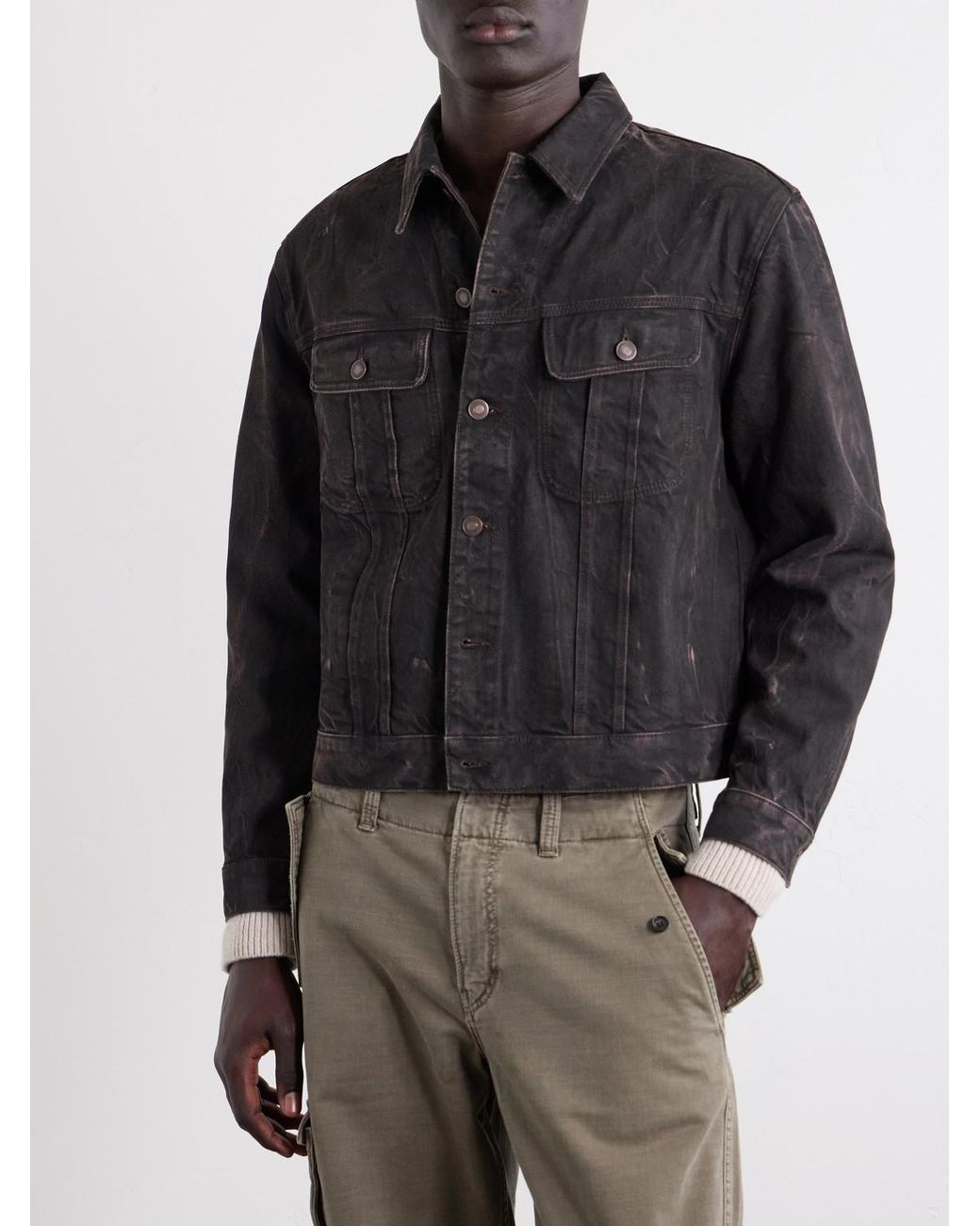 Jeanerica Black Alex Trucker Cotton-Blend Jacket for men