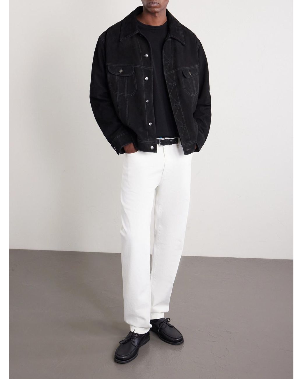Zegna White Straight-leg Jeans for men