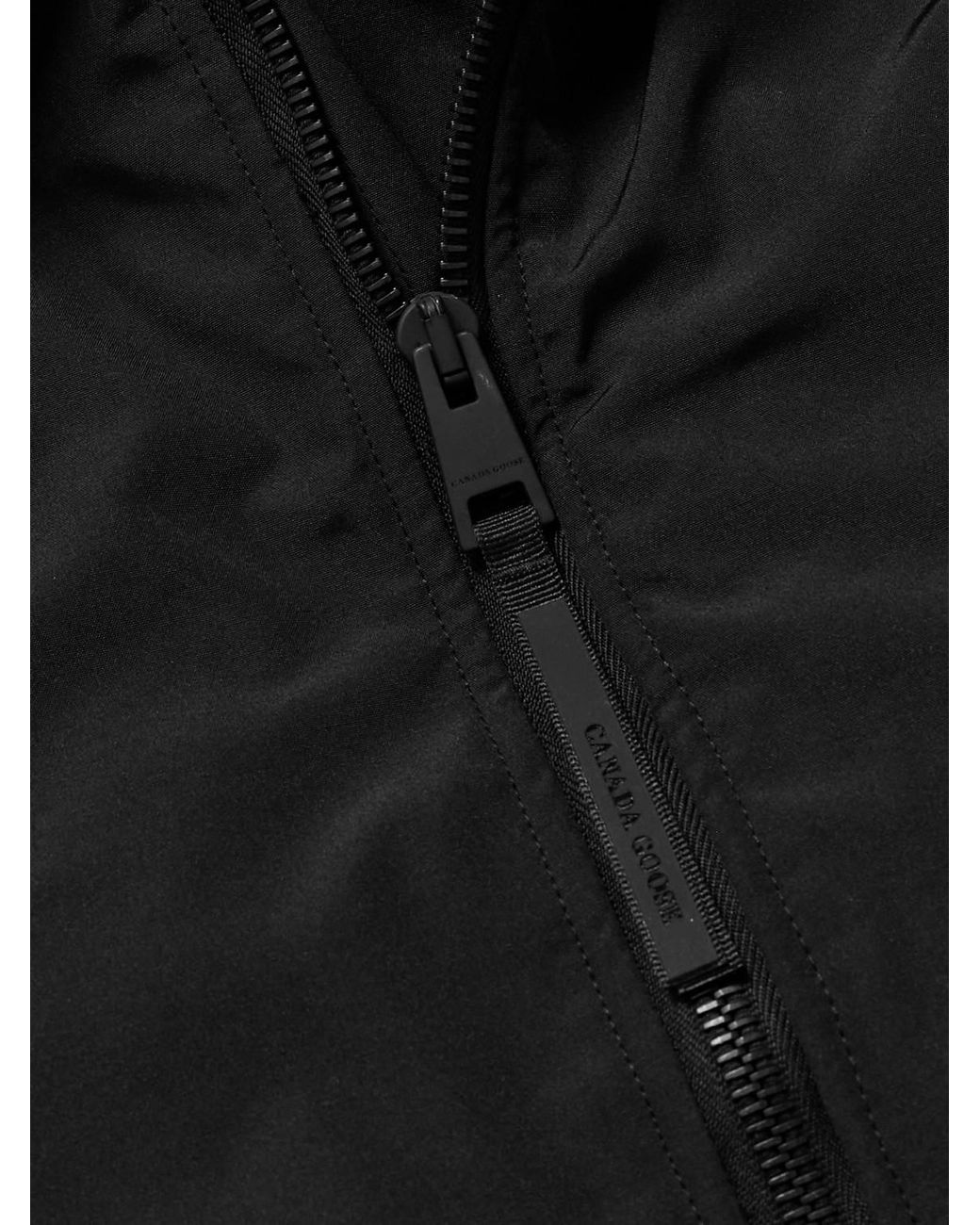 Canada Goose Black Chilliwack Recycled Wool-Blend Fleece And Shell Down Bomber Jacket for men