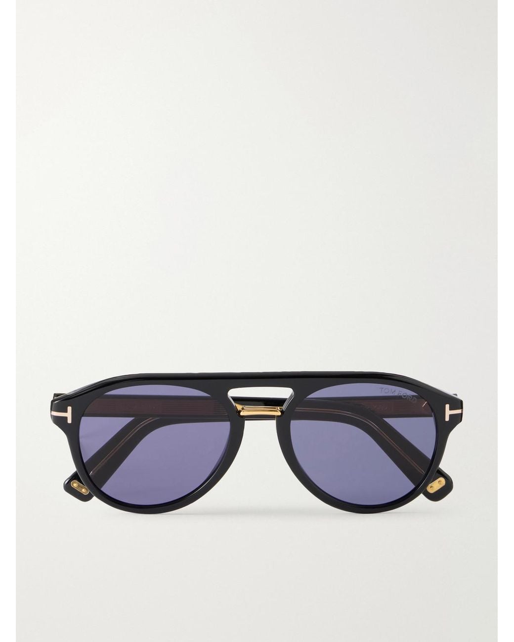 Tom Ford Blue Icon Aviator-Style Acetate Sunglasses for men