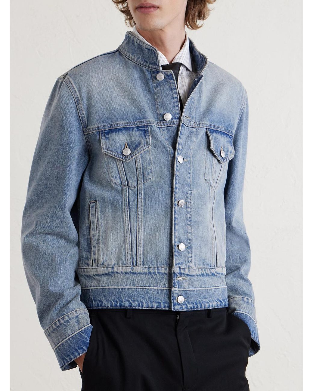 McQueen Blue Denim Jacket for men