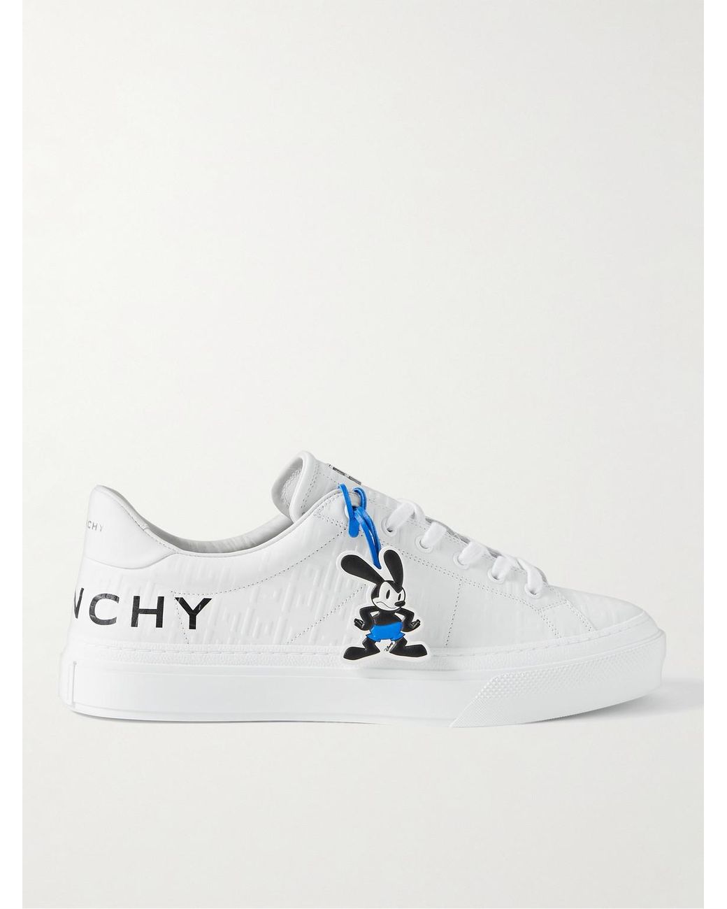 Givenchy Disney Oswald City Sport Debossed Leather Sneakers in White for  Men | Lyst UK