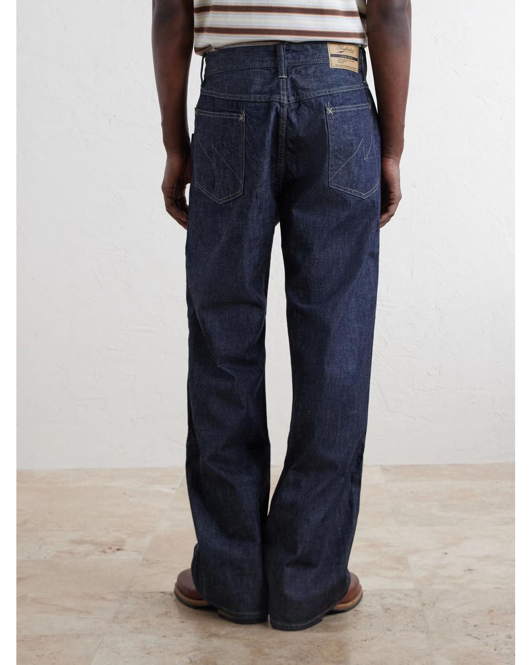 Neighborhood Blue Straight-Leg Jeans for men