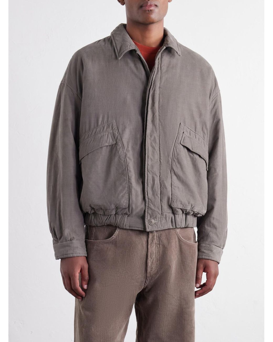 Casey Casey Gray Auber Cotton-Corduroy Blouson Jacket for men