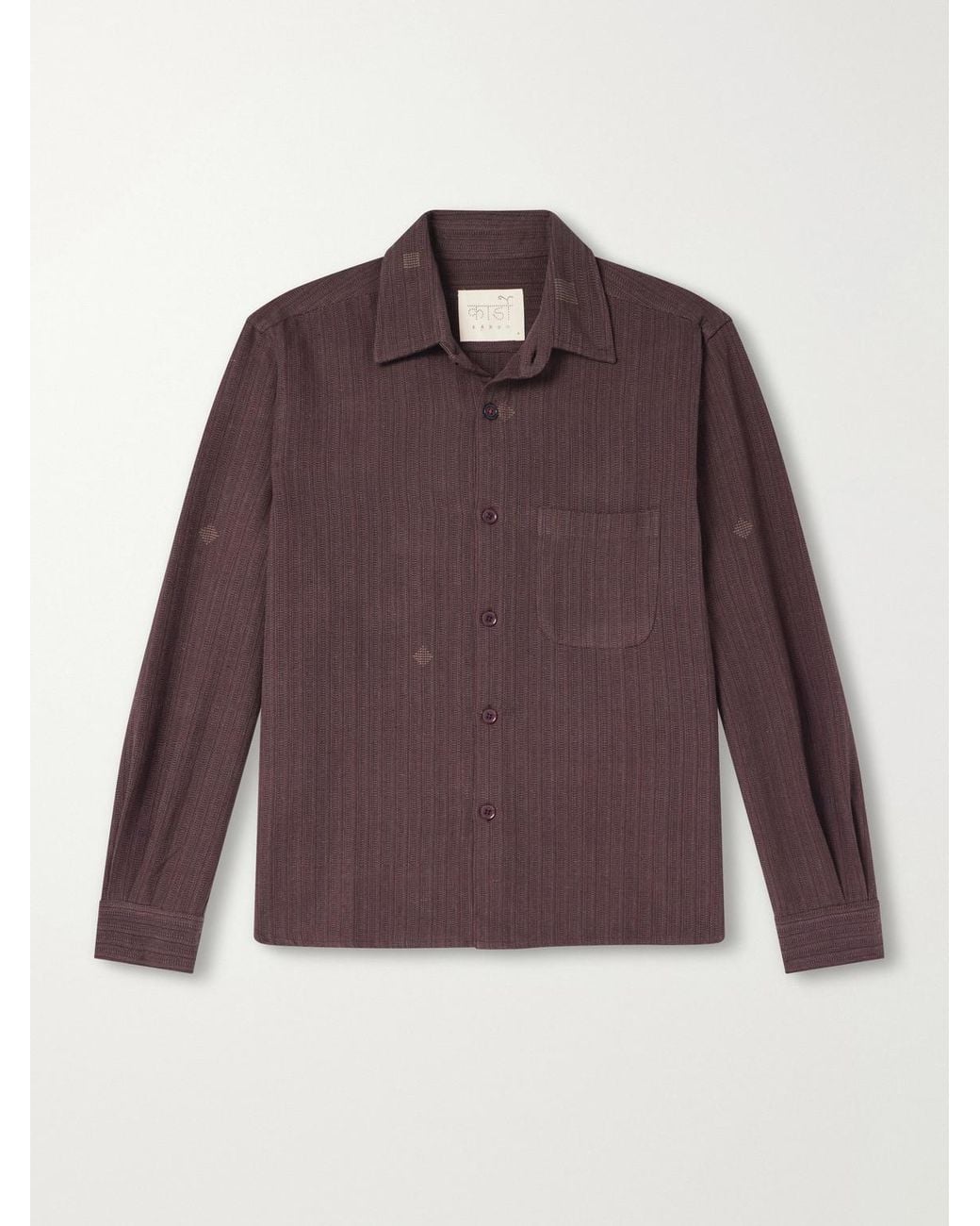 Kardo Purple Luis Cotton Shirt for men