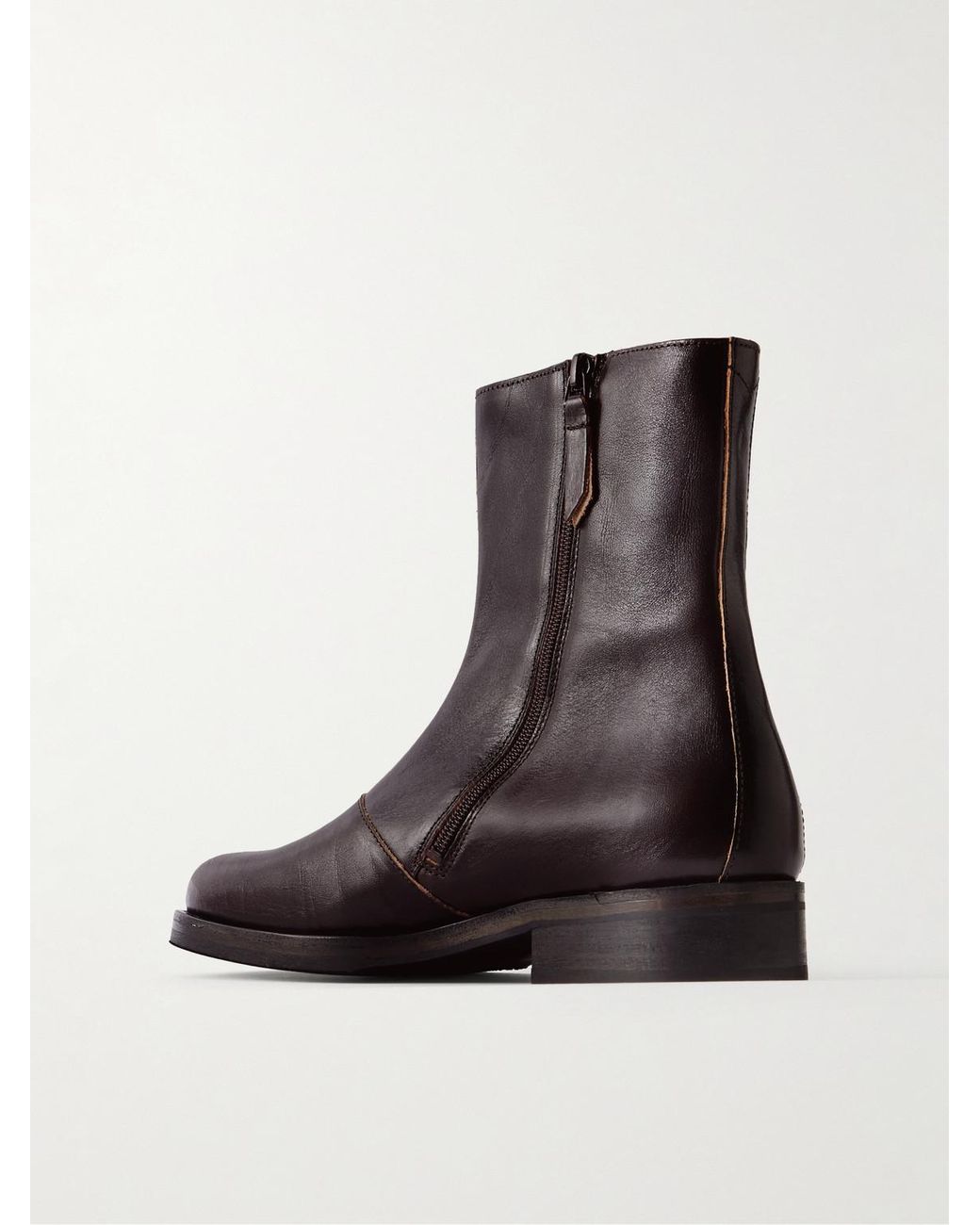 Our Legacy Black Camion Full Grain Leather Boots for men