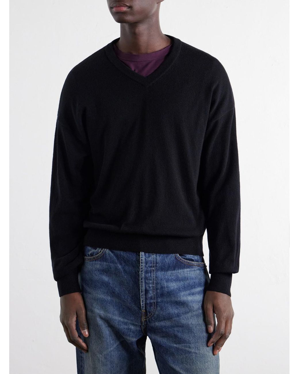 Visvim Blue Selmer Cashmere Sweater for men