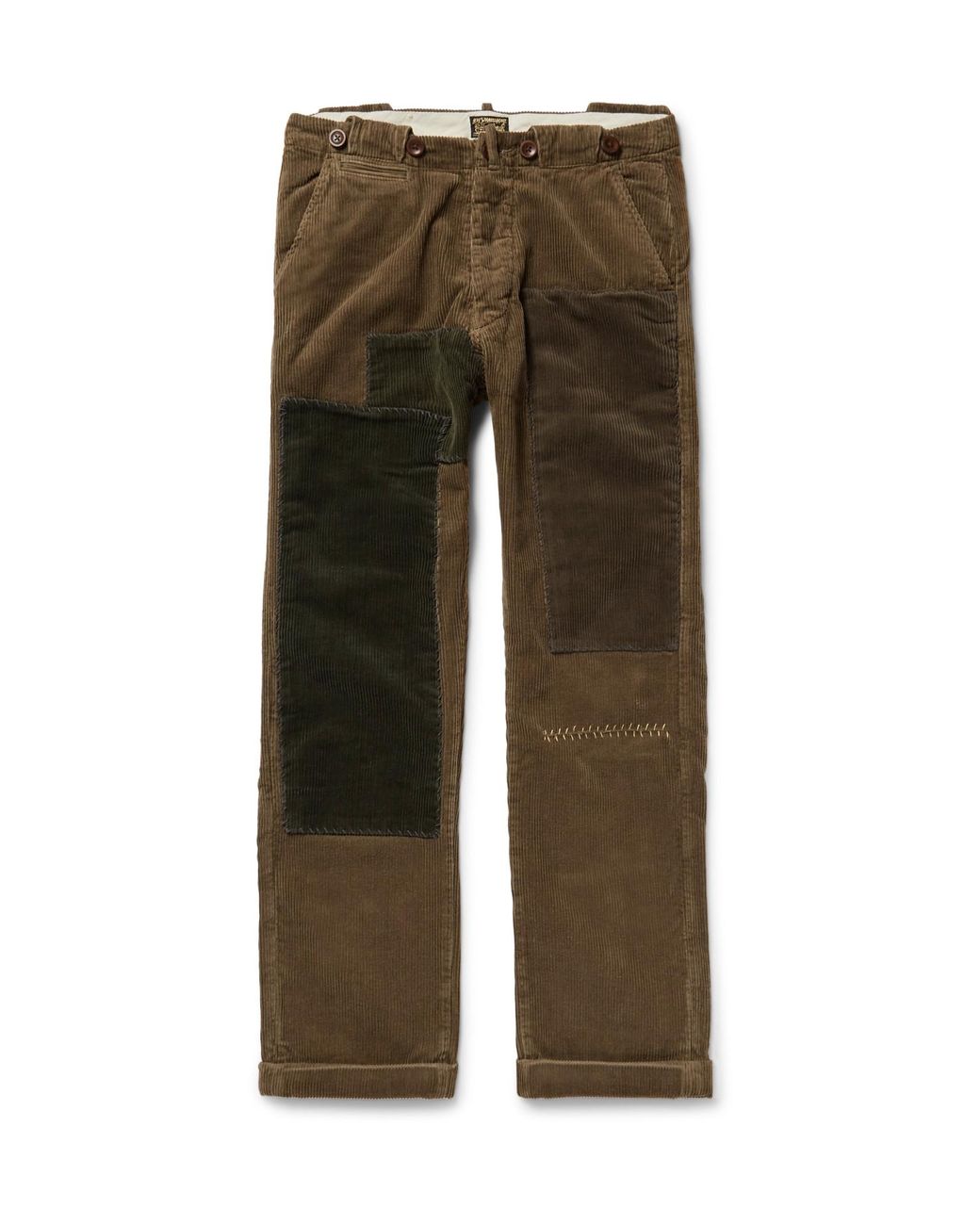 Levi's 1920s Patchwork Cotton-corduroy Trousers in Green for