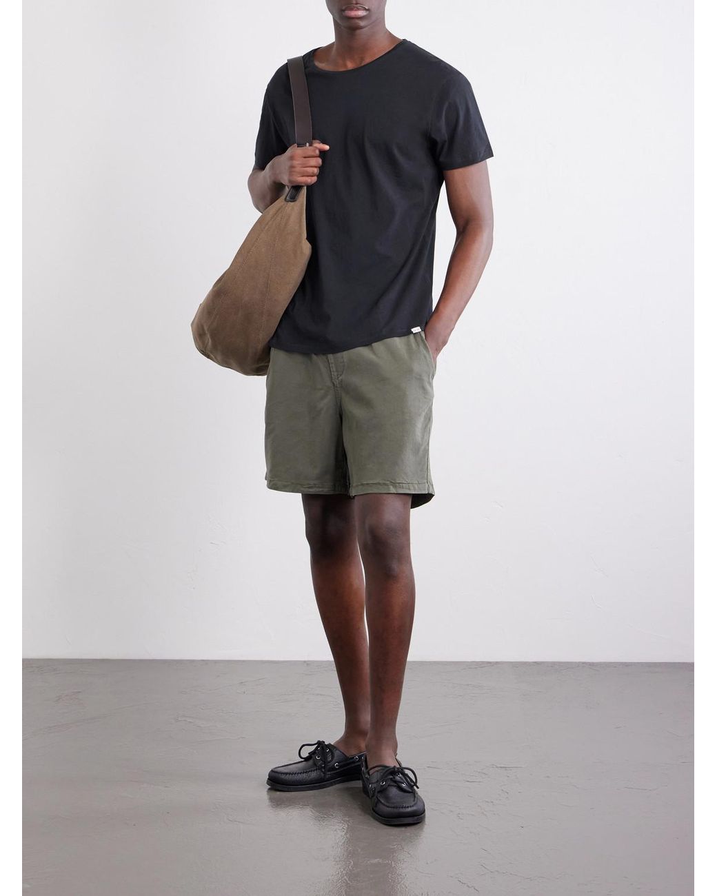 Orlebar Brown Black Cotton-Jersey T-Shirt for men