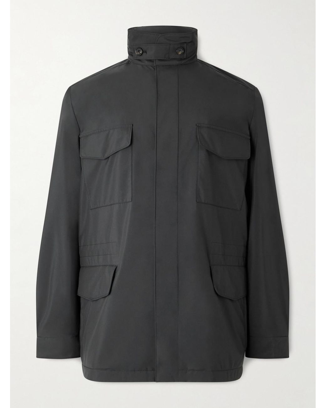 Loro Piana Black Traveller Shell Jacket for men