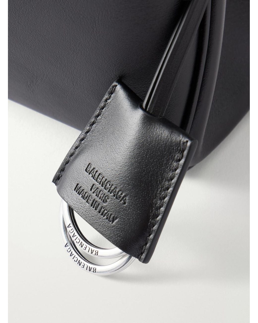 Balenciaga Black Rodeo Small Leather Messenger Bag for men
