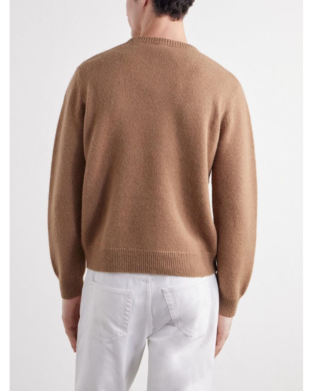 Totême Natural Camel Hair Sweater for men