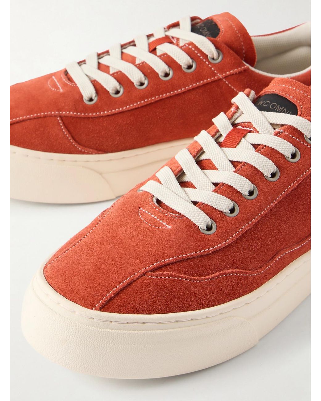 Omni Red Dellow Suede Sneakers for men