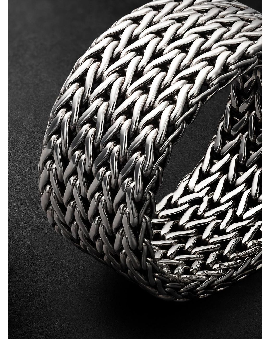 Rata Sterling Ring di John Hardy in Black da Uomo