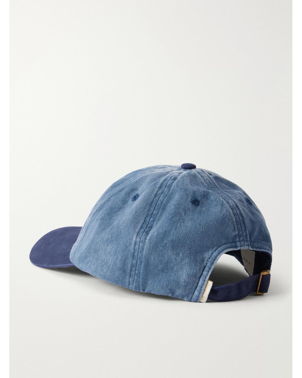 Aimé Leon Dore Blue Logo-Embroidered Pigment-Dyed Cotton Baseball Cap for men