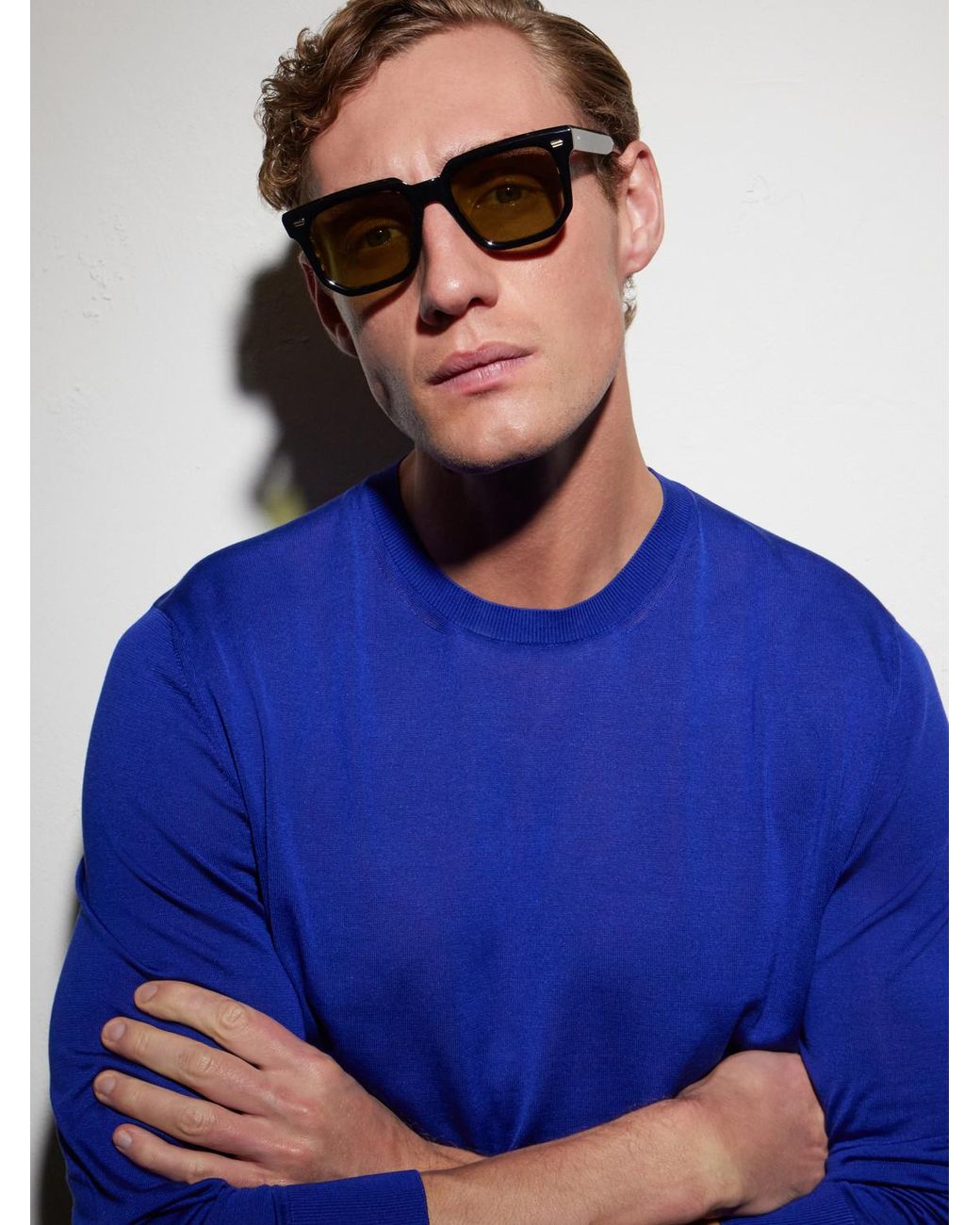 Cutler & Gross Black 1410 Square-Frame Acetate Sunglasses for men