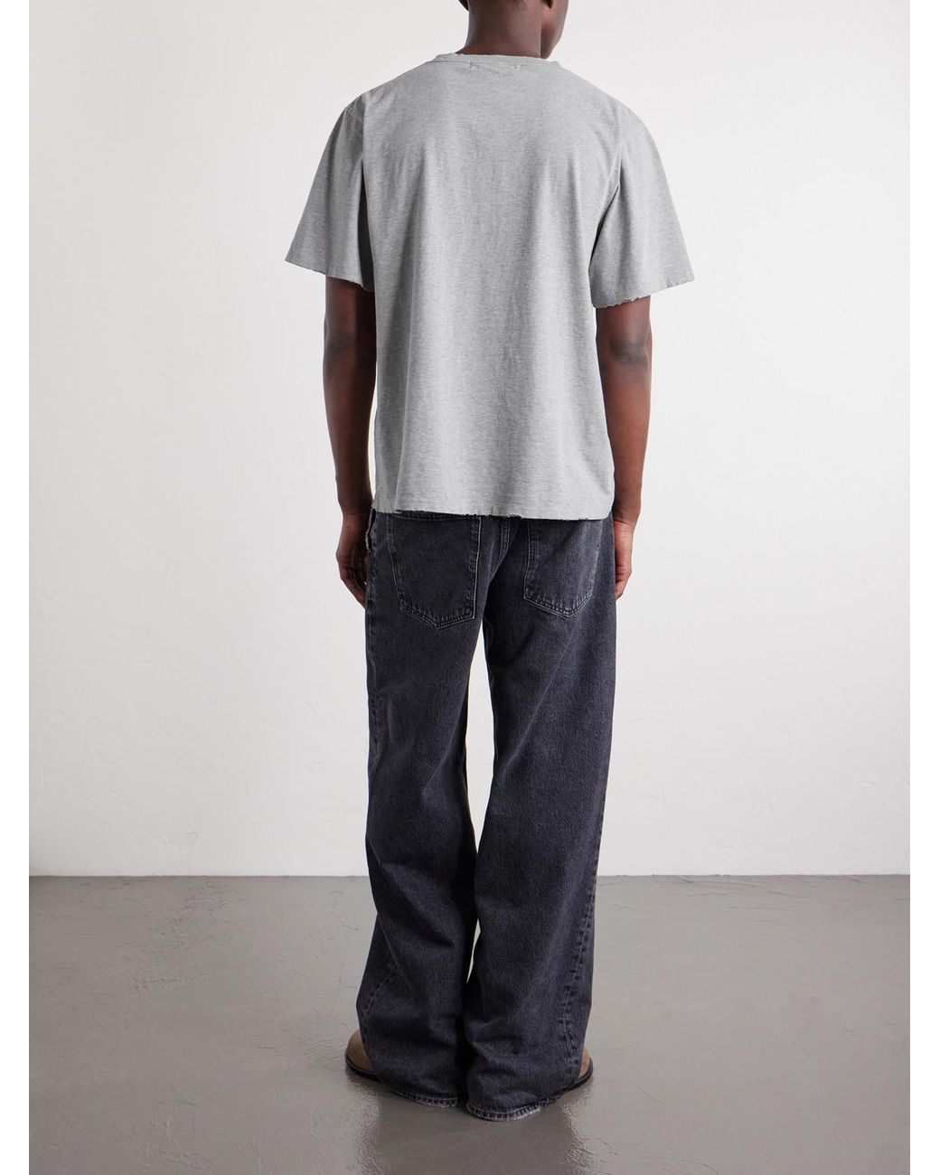 Remi Relief Gray Oh, You Printed Cotton-Jersey T-Shirt for men