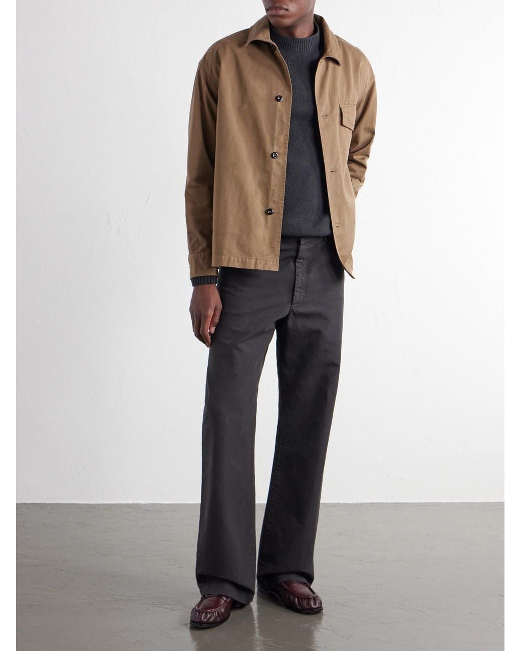 Margaret Howell Natural Mhl. Cotton-Twill Overshirt for men