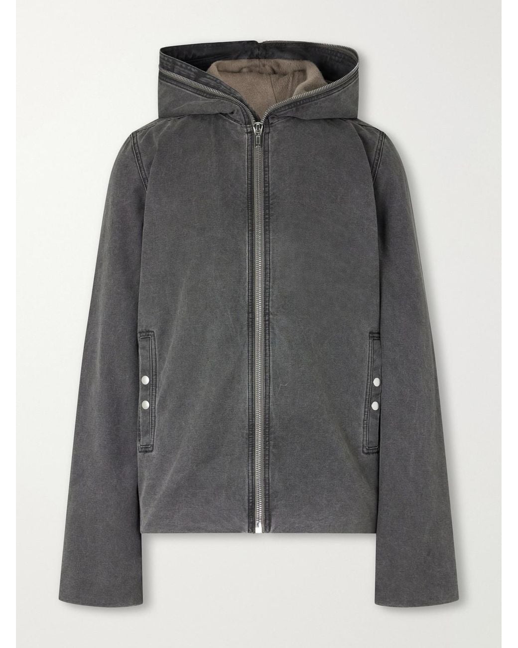 Rick Owens Gray Gimp Cotton-Canvas Blouson Jacket for men