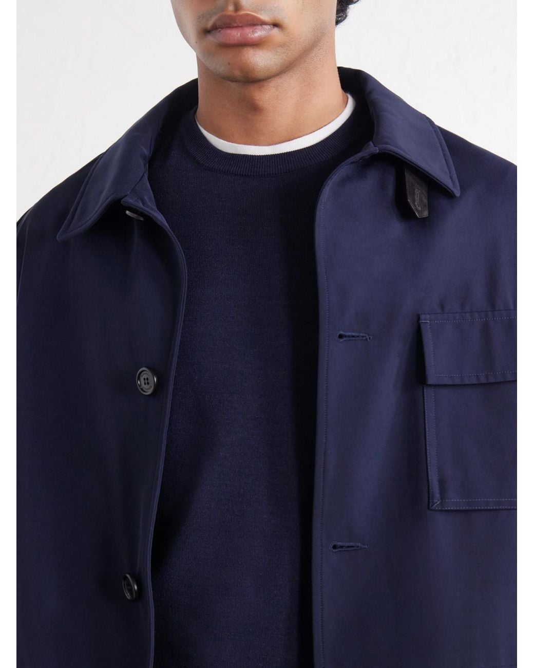 Slowear Blue Zanone Slim-Fit Flexwool Sweater for men