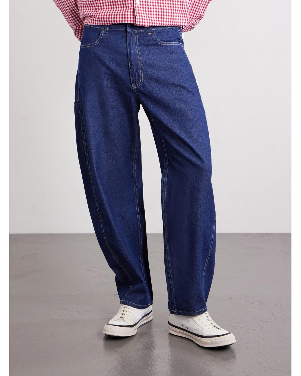FRIZMWORKS Blue Wide-Leg Jeans for men