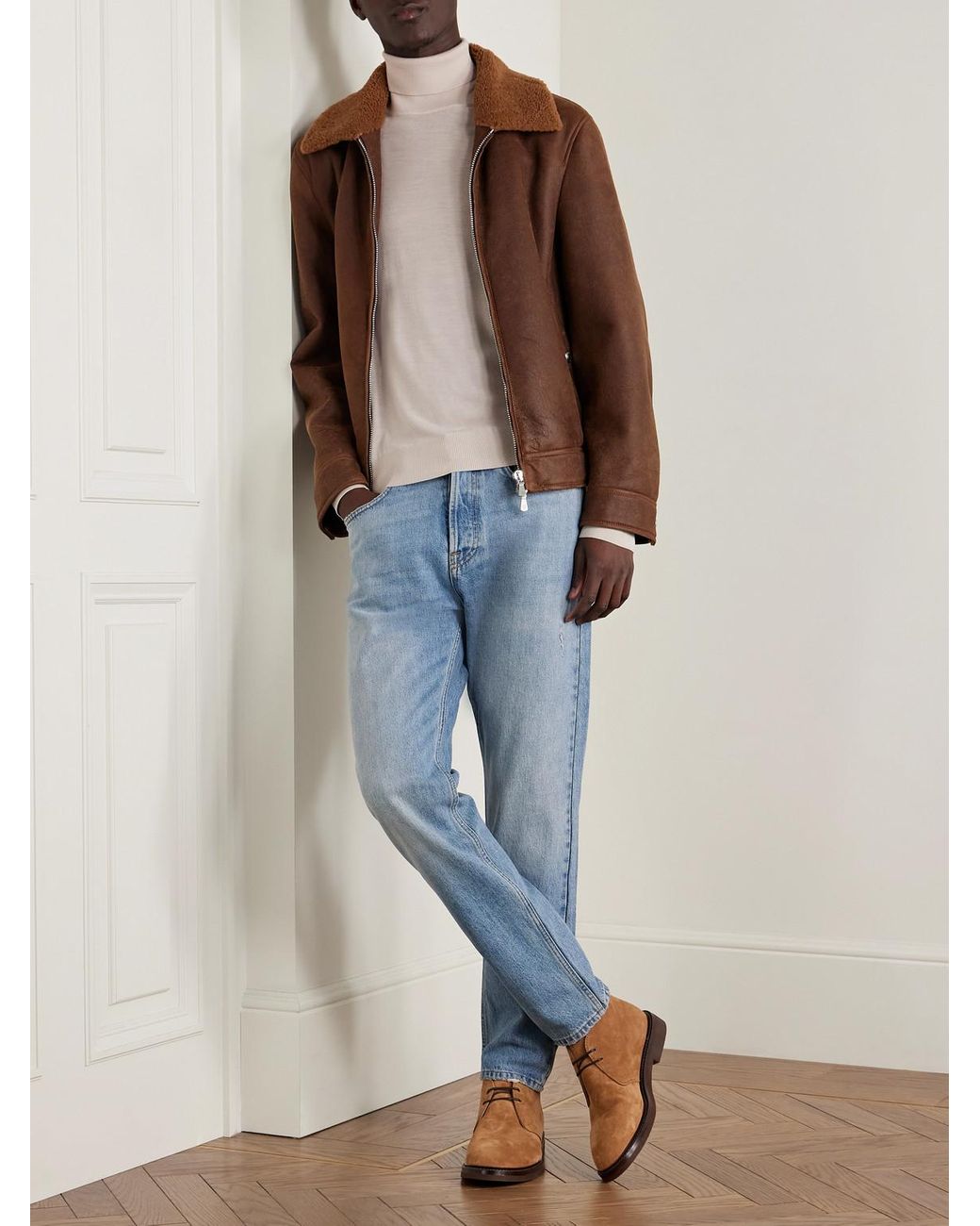 Eleventy Natural Wool Rollneck Sweater for men