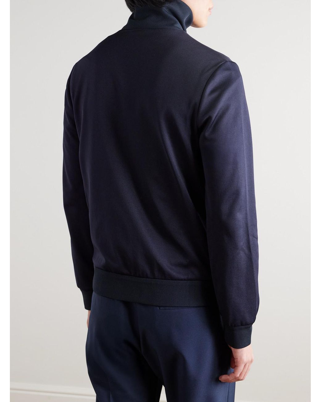 Gucci Blue Striped Jersey Track Jacket for men