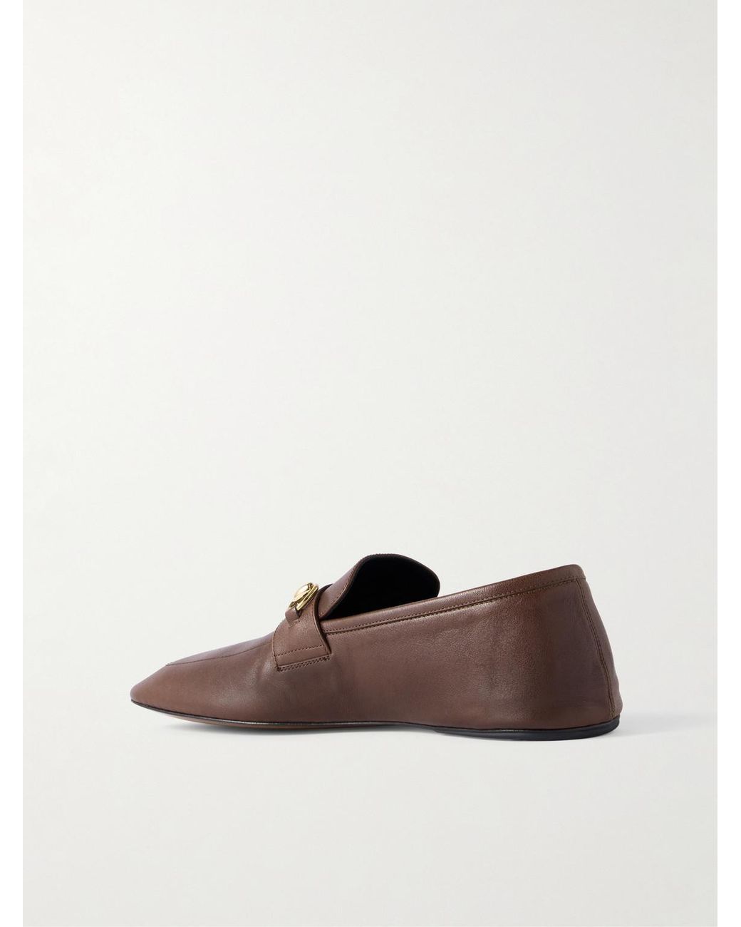 Gucci Brown Edgar Horsebit-Embellished Leather Loafers for men