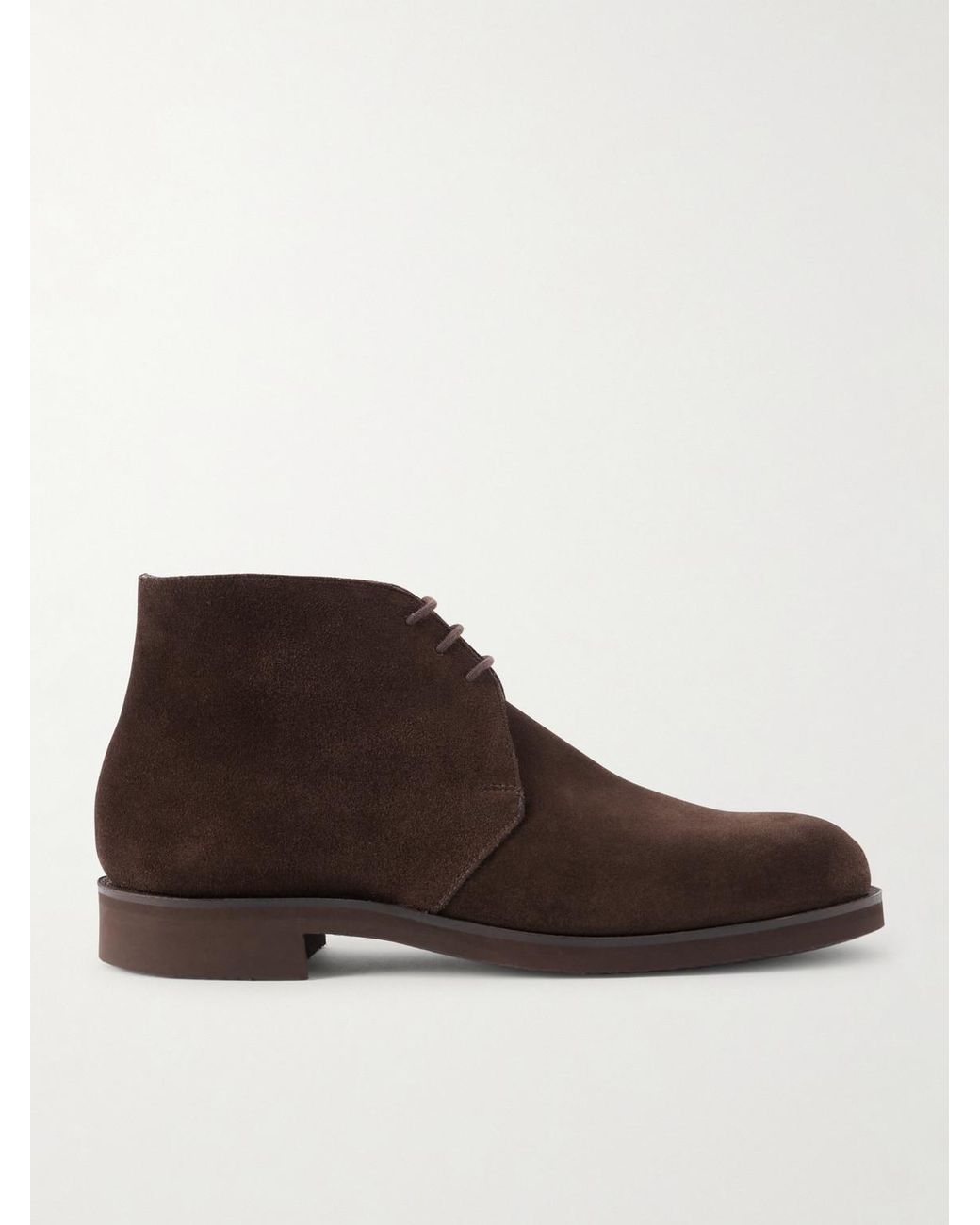 George Cleverley Brown Nathan Suede Chukka Boots for men