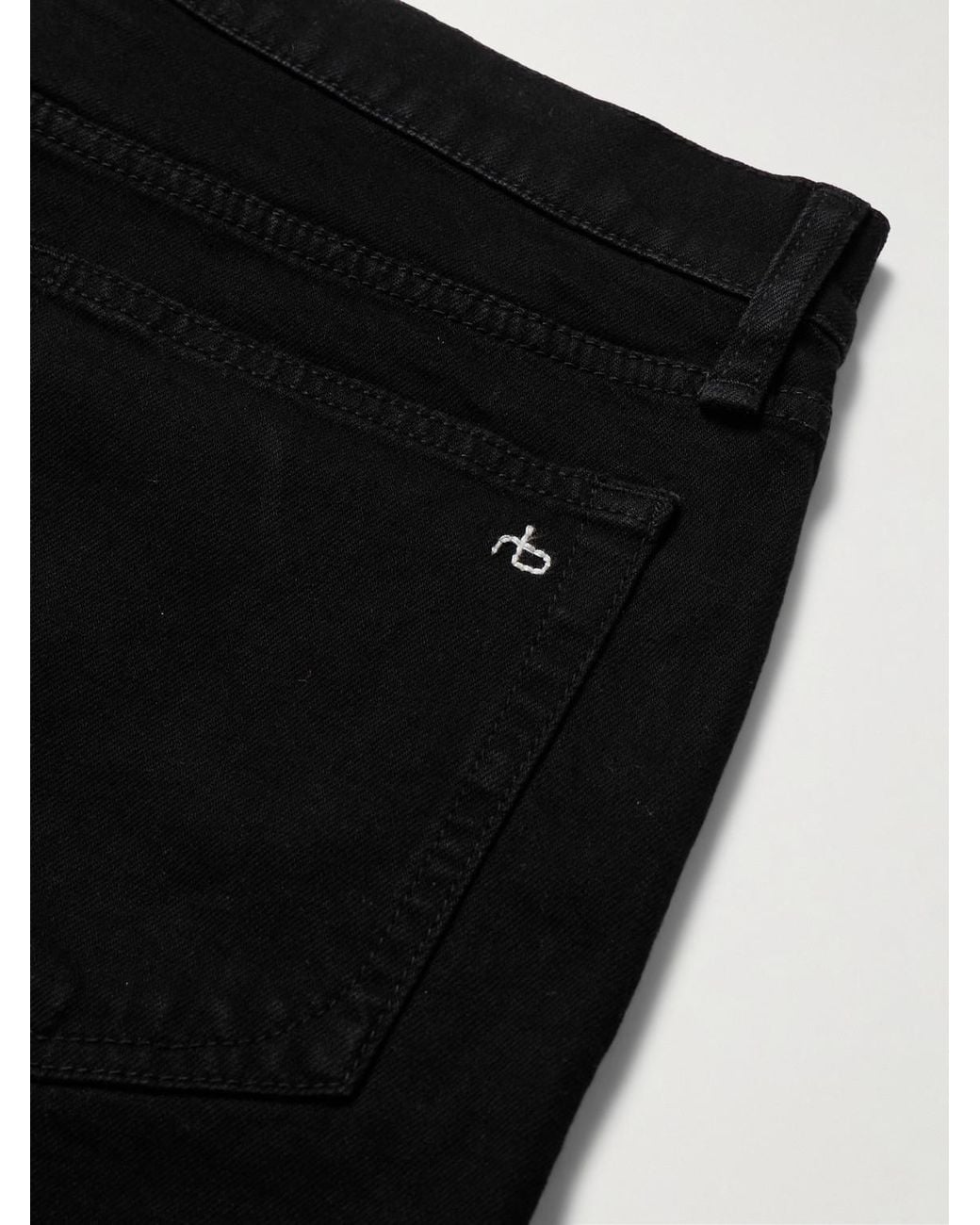 Rag & Bone Black Fit 2 Slim-Fit Stretch-Denim Jeans for men