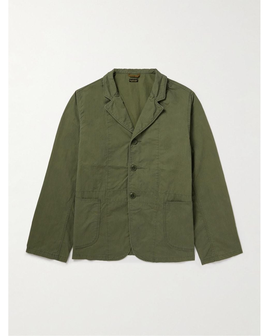 Kapital Green Cotton-Blend Ripstop Jacket for men
