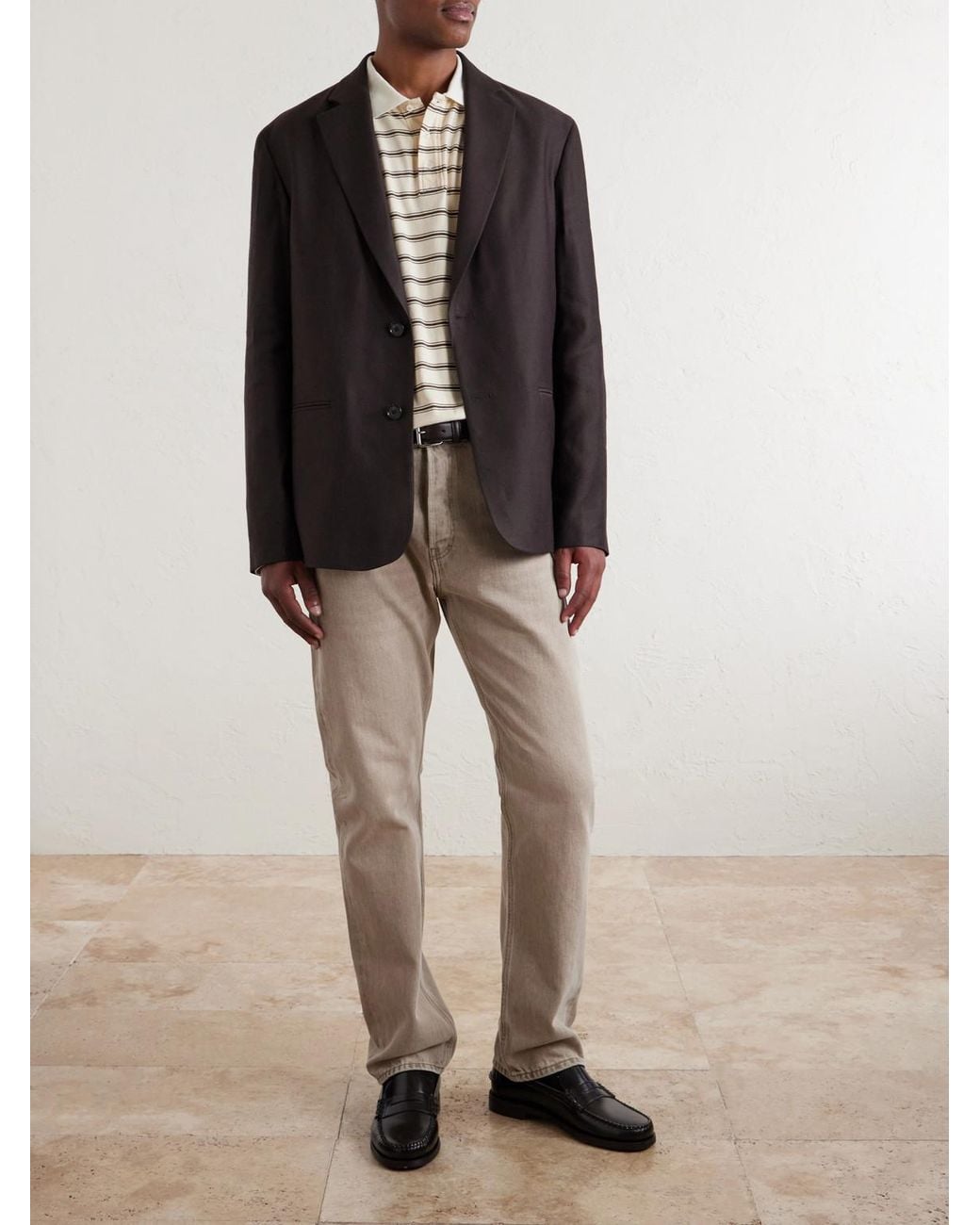 NN07 Black Timo 1808 Canvas Blazer for men