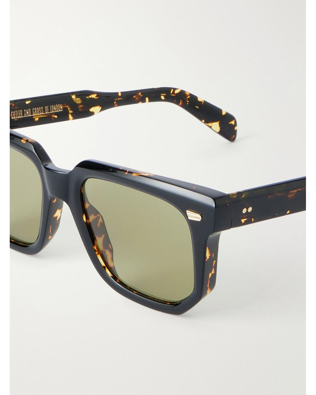 Cutler & Gross Black 1410 Square-Frame Acetate Sunglasses for men