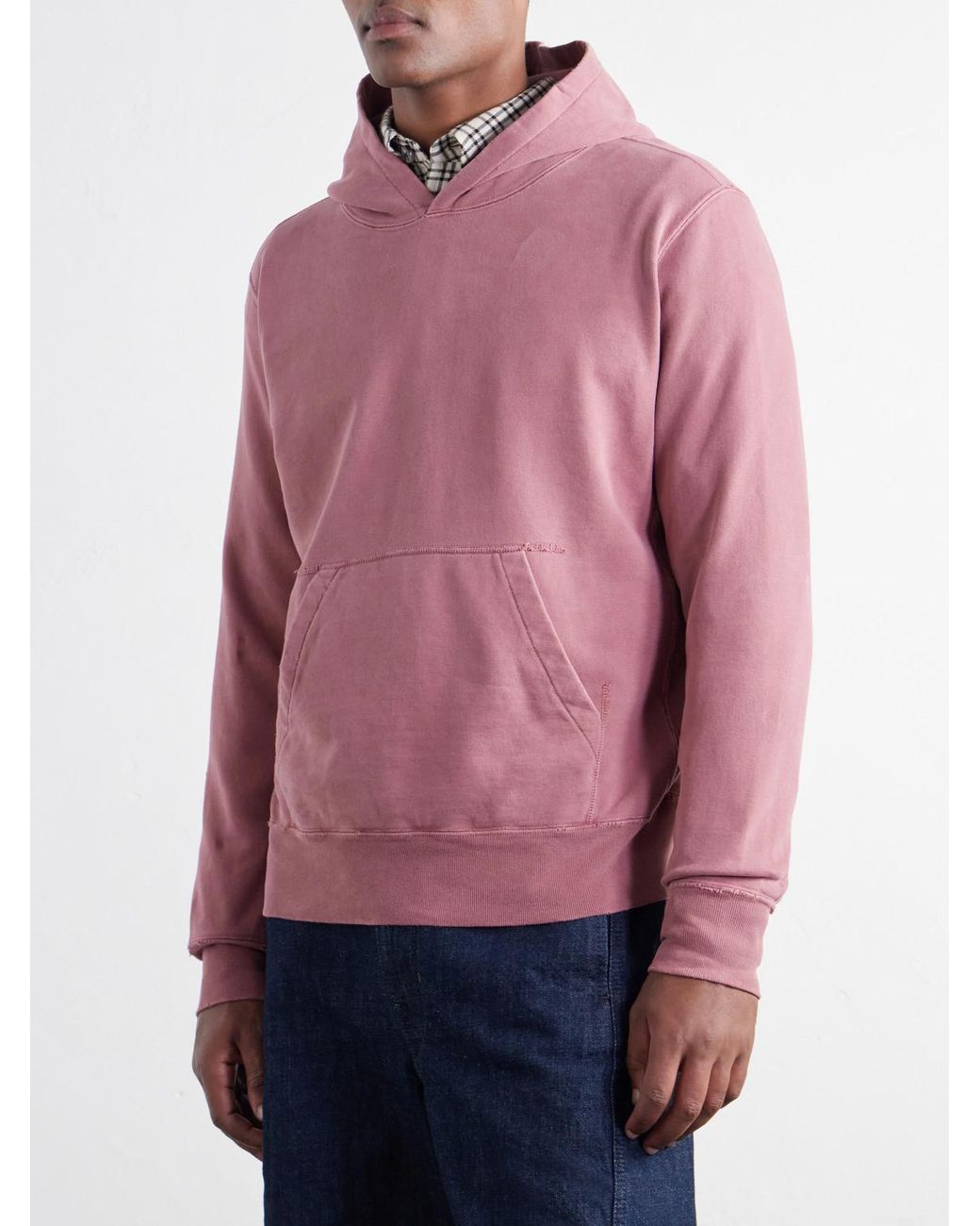 Remi Relief Pink Cotton-Fleece Hoodie for men