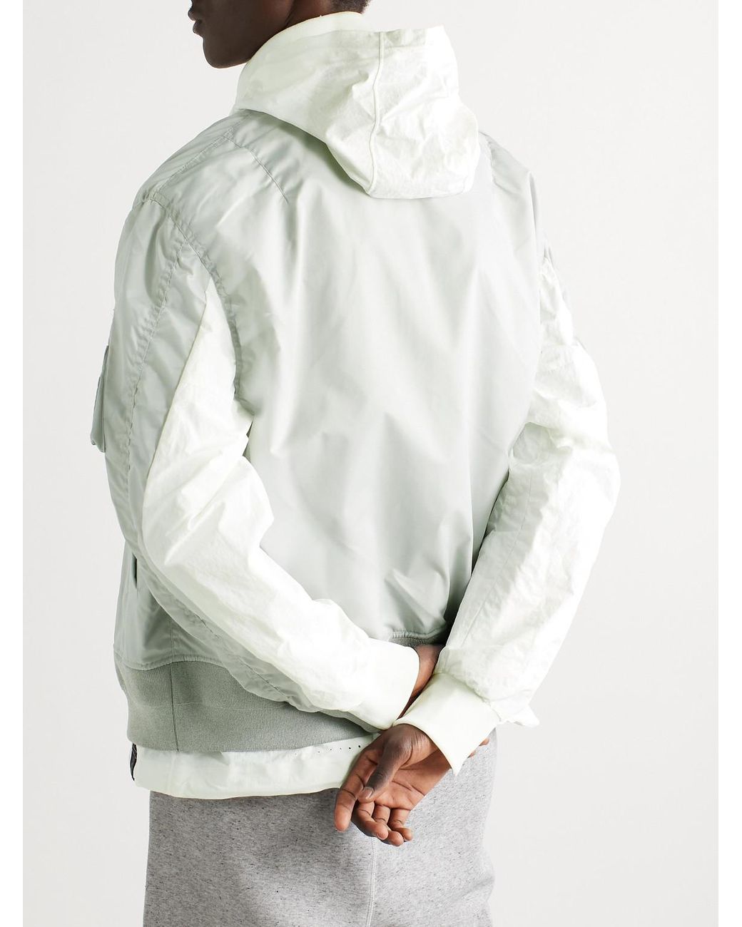 nike hooded bomber jacket