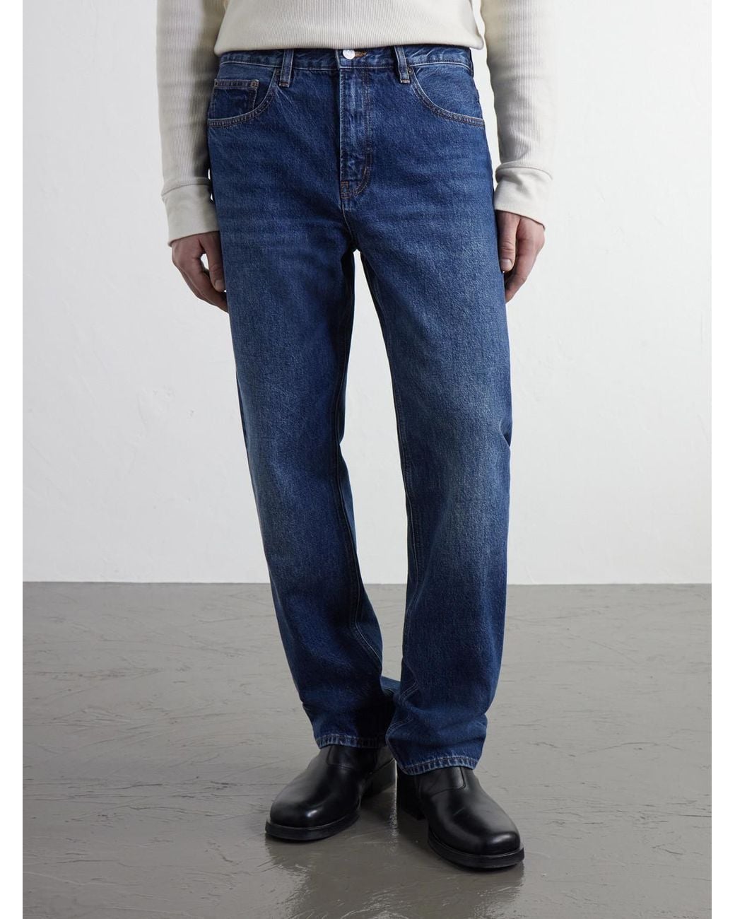 FRAME Blue The Classic Straight-Leg Jeans for men