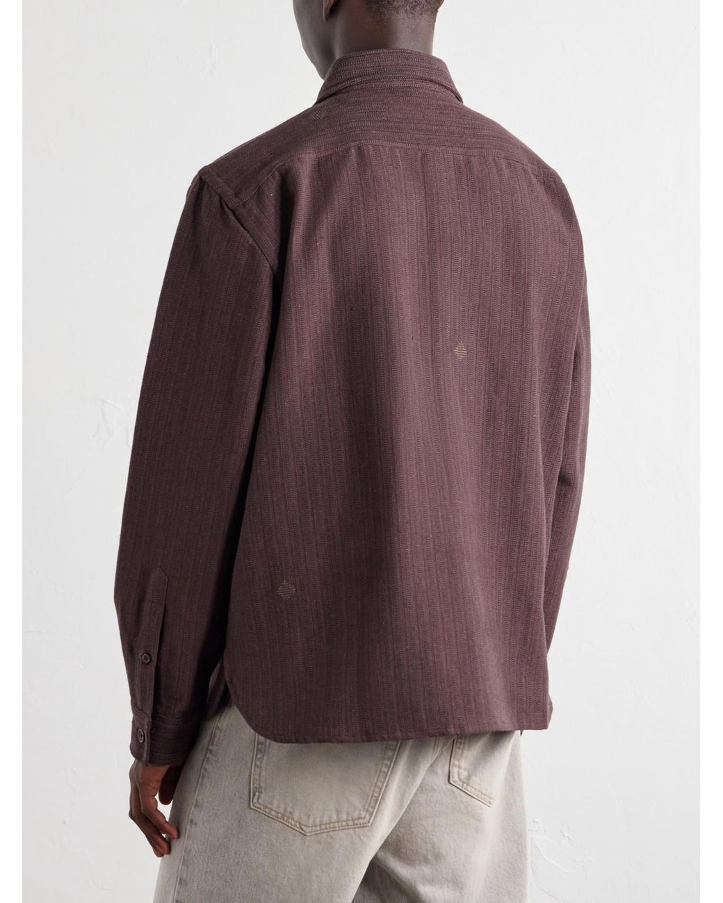 Kardo Purple Luis Cotton Shirt for men