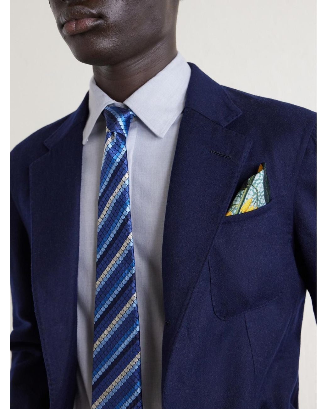 Dunhill White Cotton And Cashmere-blend Shirt for men