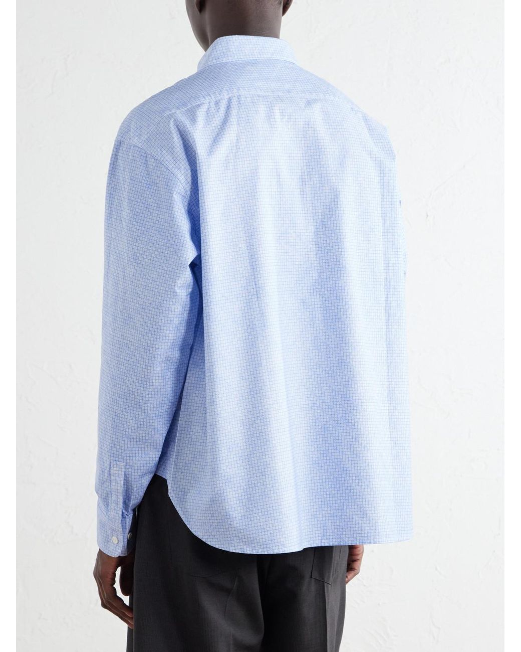 Visvim Blue Beiler Checked Cotton Oxford Shirt for men